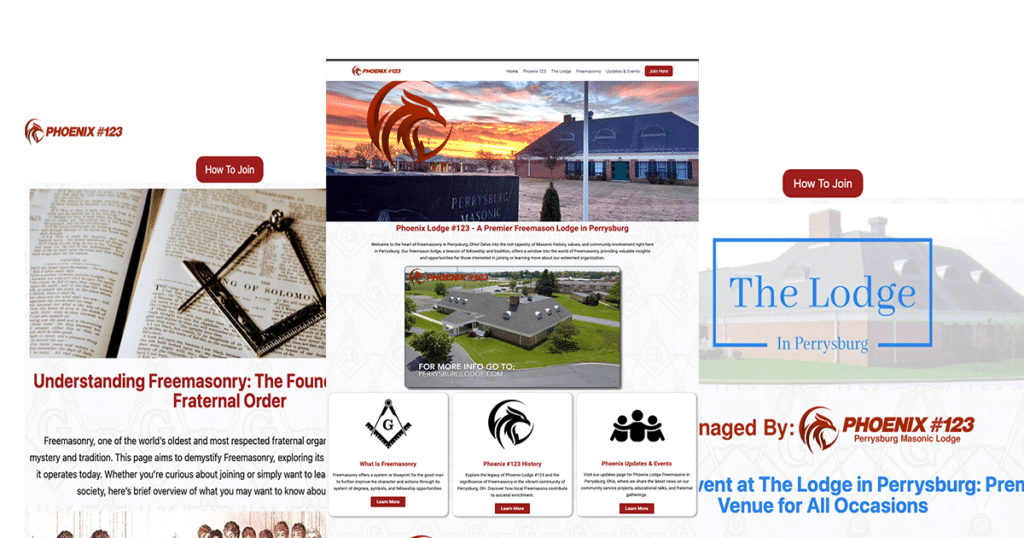 phoenix lodge website pages